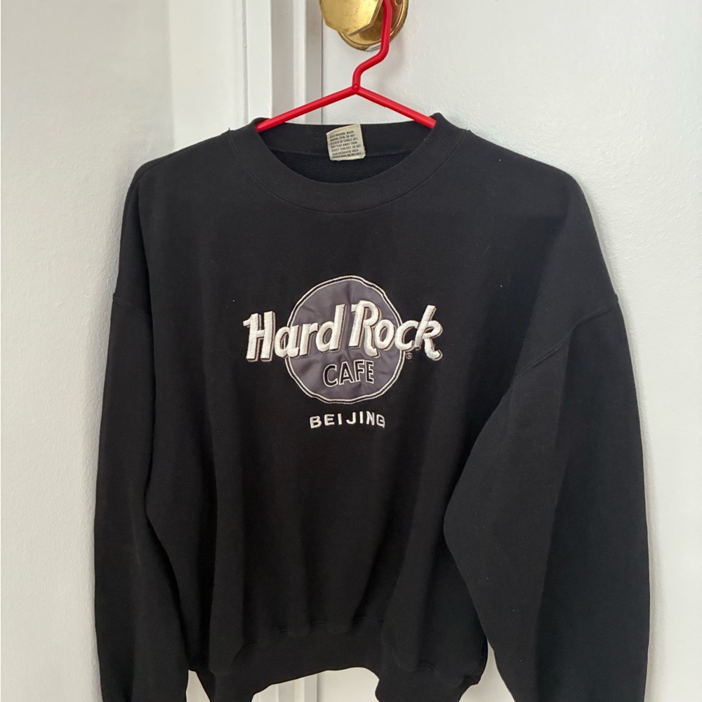 Hard Rock Cafe Black Crewneck Sweater